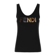 Fendi Stilren TOP för modeälskare Black, Dam