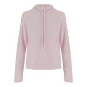 Allude Rosa Ull Kashmir Dragsko Huva Tröja Pink, Dam