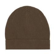 Rick Owens Ribbstickad ullberet Brown, Herr