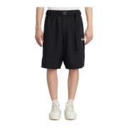 Y-3 Breda 3 Ränder Bermuda Shorts Black, Herr