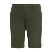 Boggi Milano Stretch Gabardine Kortbyxor Green, Herr