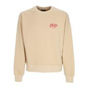 Dolly Noire Beige Lättvikts Crewneck Sweatshirt Desert Beatle Beige, H...