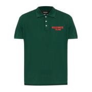 Dsquared2 Polo med logotyp Green, Herr