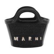 Marni Svart Tropicalia Micro Satchel Väska Black, Dam