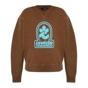 Dsquared2 Tryckt sweatshirt Brown, Dam