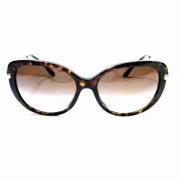 Bvlgari Vintage Pre-owned Plast solglasgon Brown, Dam