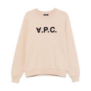 A.p.c. Beige Tröja för Stiligt Utseende Beige, Herr