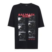 Balmain T-shirt Black, Herr