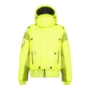 Balmain Huva neon quiltad jacka Yellow, Herr