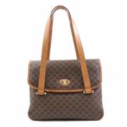 Celine Vintage Pre-owned Laeder handvskor Brown, Dam