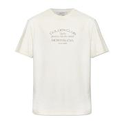 Golden Goose T-shirt med logotyp Beige, Herr