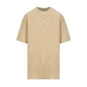 Prada Beige Bomull Patch T-shirt Beige, Dam