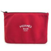 Hermès Vintage Pre-owned Tyg kuvertvskor Red, Dam