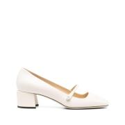 Jimmy Choo Vita Pump Skor Elegant Stil White, Dam