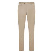 Corneliani Bomullsbyxor med sidofickor och bakfickor Beige, Herr