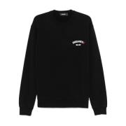 Dsquared2 Stilig Nero Sweatshirt för Män Black, Herr