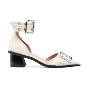 Ganni Bianco Pumps för Kvinnor Beige, Dam