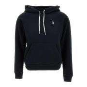 Polo Ralph Lauren Svart bomullsblandad sweatshirt med huva Black, Dam