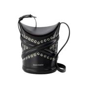 Alexander McQueen Laeder axelremsvskor Black, Dam