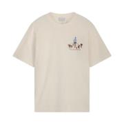 Filling Pieces T-shirt Dog Walker Antique White Beige, Herr