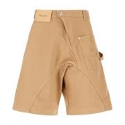 JW Anderson Stiliga Bermuda Shorts för Sommaren Beige, Herr