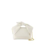 JW Anderson Vit Läder Crossbody-väska med Twister White, Dam