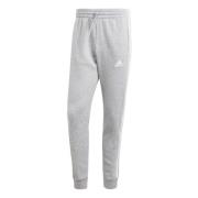 Adidas Grå Essentials Fleece 3-Stripes Tapered Cuff Byxor Gray, Herr