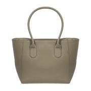 Patrizia Pepe Elegant Läder Shopper Väska Green, Dam