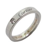 Cartier Vintage Pre-owned Platina ringar Gray, Dam