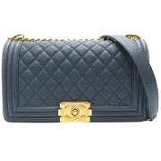 Chanel Vintage Pre-owned Laeder chanel-vskor Blue, Dam