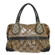 Gucci Vintage Pre-owned Canvas gucci-vskor Beige, Dam