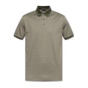 Emporio Armani Polo med logotyp Green, Herr