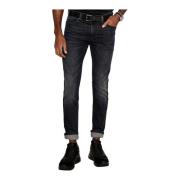 Hugo Boss Mörk Denim Slim Stretch Jeans Gray, Herr