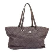 Chanel Vintage Pre-owned Laeder totevskor Purple, Dam