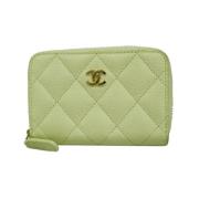 Chanel Vintage Pre-owned Laeder plnbcker Green, Dam