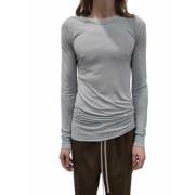 Rick Owens Double Layer Långärmad T-shirt Gray, Herr