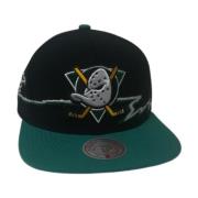 Mitchell & Ness Svart Ducks Life Line Snapback Keps Black, Herr