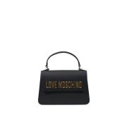 Love Moschino Tvåfärgad Handväska Vår/Sommarkollektion Black, Dam