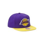 Mitchell & Ness Lila Lakers Team Snapback Keps Purple, Herr