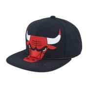 Mitchell & Ness Svart Bulls NBA XL Logo Snapback Black, Herr