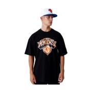 New Era Svart Knicks NBA Logo T-shirt Black, Herr