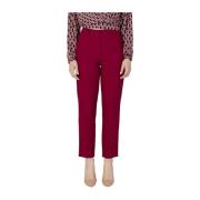 Vila Stretch Cigarettebyxor Kollektion Red, Dam