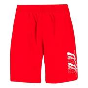 Puma Röda simshorts för män med kattmönster Red, Herr