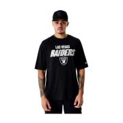 New Era Svart Raiders Script Grafisk Tee Black, Herr