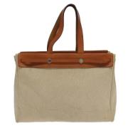 Hermès Vintage Pre-owned Canvas hermes-vskor Beige, Dam