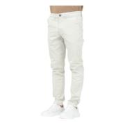 Selected Homme Klassiska Chino Byxor för Män White, Herr