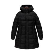 RefrigiWear Svart Nylon Dunjacka med huva Black, Dam