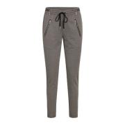 RUE de Femme Brun Columbine Byxor med Elastisk Midja Gray, Dam