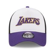 New Era Vit Lakers Lag Trucker Keps White, Herr