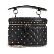 Valentino Garavani Studded Spike Sminkväska Black, Dam